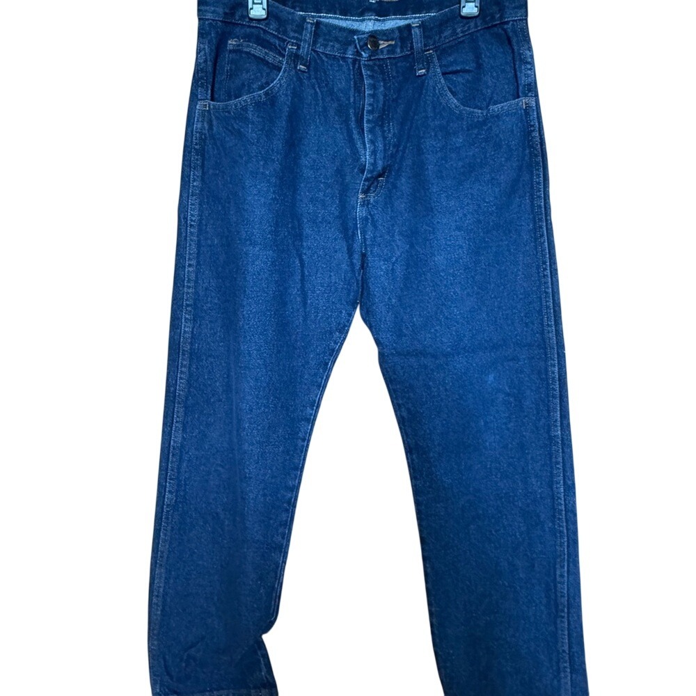 Rustler Mens Regular Fit Straight Leg Dark Wash Denim Jeans 34x30 1087631SR